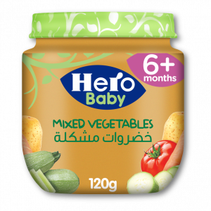 HERO BABY MIXED VEGETABLES JAR 120 GM